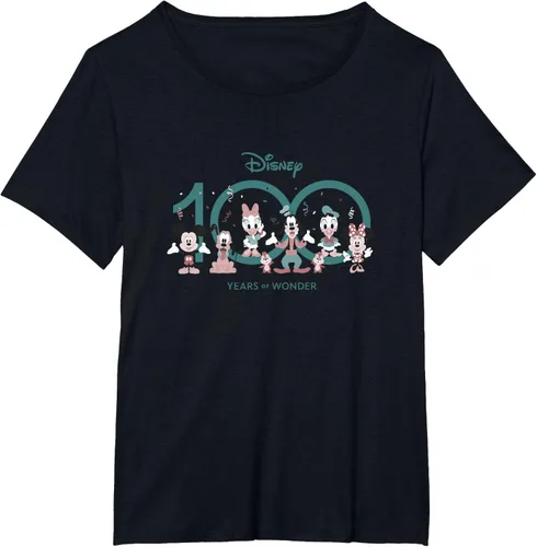 Vista 26 de Disney 100 Years of Wonder Mickey & Pals Muted Cute D100 Camiseta, Negro