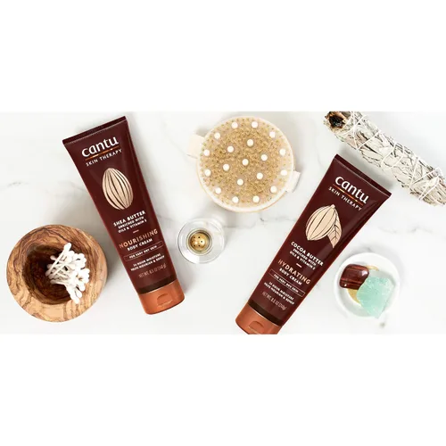 Vista 14 de Cantu Therapy Crema corporal hidratante de manteca de cacao para pieles muy secas, 8.5 onzas