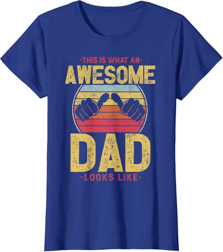 Vista 9 de This is what a awesome dad looks like T-Shirt, Negro