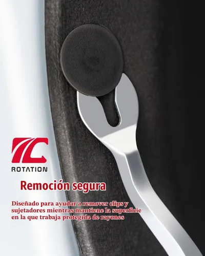 Vista 4 de ROTATION Herramienta de Eliminación de Tapicería de Puerta de Coche de Panel de Moldura Automática Herramienta Punta Plana en U Punta roja-U