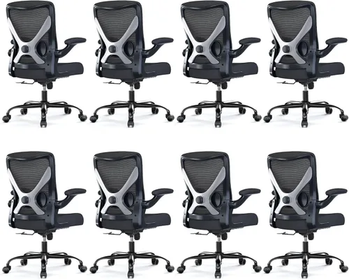 Vista 22 de Ergalithic Silla ergonómica de oficina – Sillas de escritorio de computadora en forma de X cómodas, silla de juegos de malla con respaldo alto