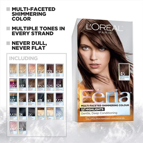 Vista 2 de L'Oreal Paris Feria - Tinte permanente para el cabello multifacético brillante
