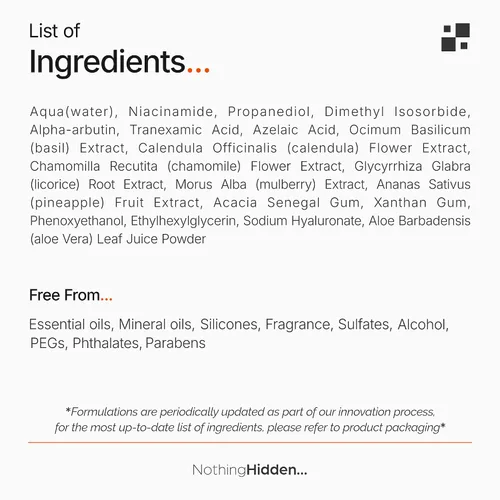 Vista 9 de The SkinPixels Suero facial iluminador y resplandor de niacinamida al 10% – Reduce las manchas oscuras, el acné, las líneas finas y las arrugas