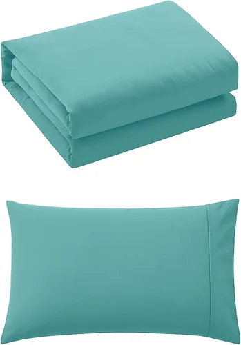 Vista 7 de Pure Bedding - Funda de edredón tamaño Individual/Individual XL - Juego de ropa de cama extra suave de 2 piezas, incluye 1 funda de edredón de 68 x