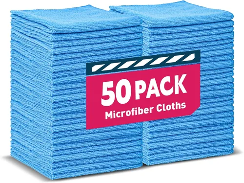 Vista 9 de TEAWOO Paños de limpieza de microfibra, paquete de 100 toallas de 5