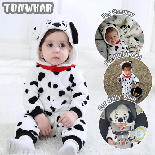 Vista 5 de TONWHAR Disfraz unisex para bebé, traje de animal para niños pequeños y niños