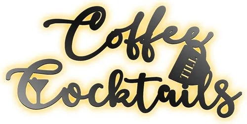 Vista 13 de Letrero de metal personalizado para barra de café, varios tamaños, placa de pared para decoración de cocina, regalos personalizados para amantes
