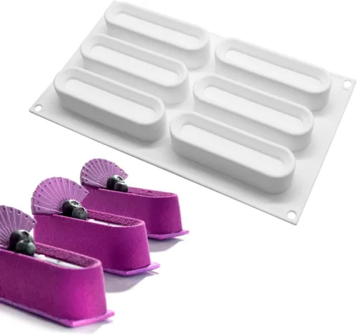 Vista 3 de mostsom Moldes de silicona para hornear pastel de mousse, molde de silicona para chocolate, molde de postre francés para chocolate pastelero, moldes