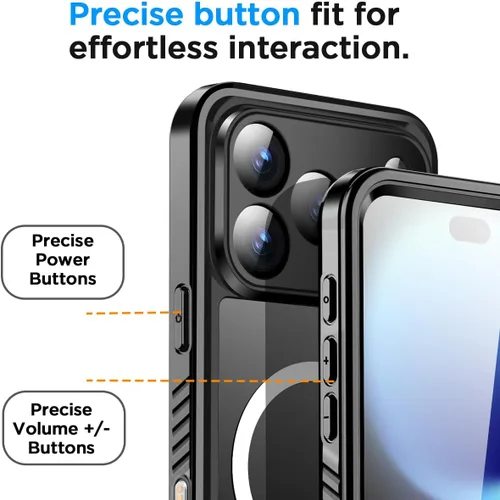 Vista 6 de AICase Funda impermeable transparente para iPhone 18 Pro con MagSafe