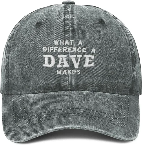 Vista 16 de What A Differences A Dave Makes Hat Gorra de béisbol Sombreros para hombres Sombrero ajustable