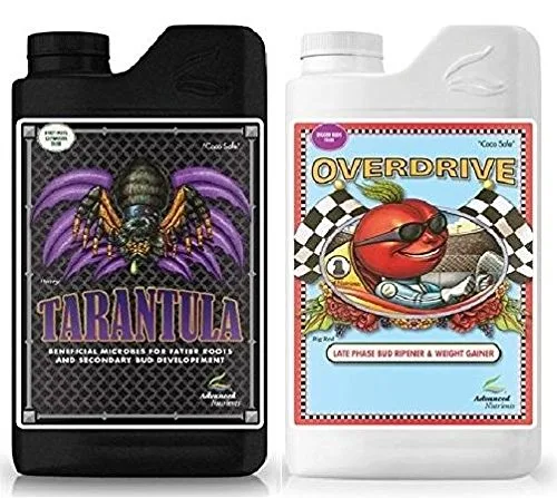 Vista 2 de Advanced Nutrients Overdrive y Tarántula 1 Litro con Conversor y Pipeta de 0.1 fl oz