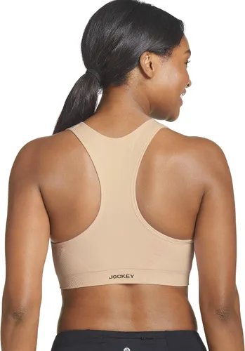 Vista 2 de Jockey Brasier sin costuras con cierre frontal para mujer