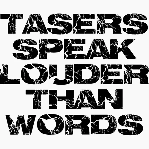 Vista 2 de CafePress Imán Tasers Speak Louder Than Words 2.25 (10 Pa 2.25" Imán de botón redondo (paquete de 10)