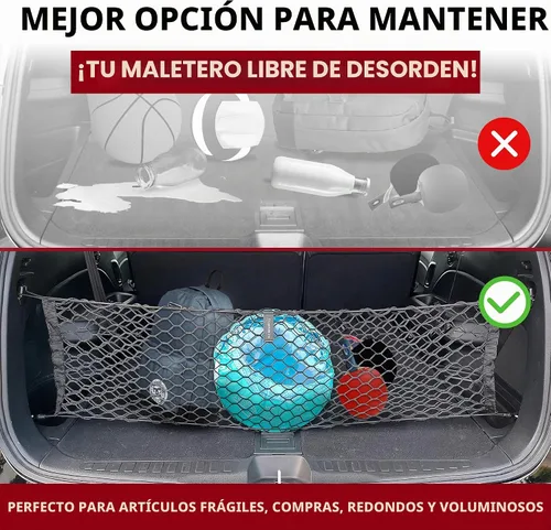 Vista 5 de Red de carga elástica para maletero de Honda Pilot 2016-2025 - Accesorios de automóvil - Organizador y almacenamiento de maletero premium - Red