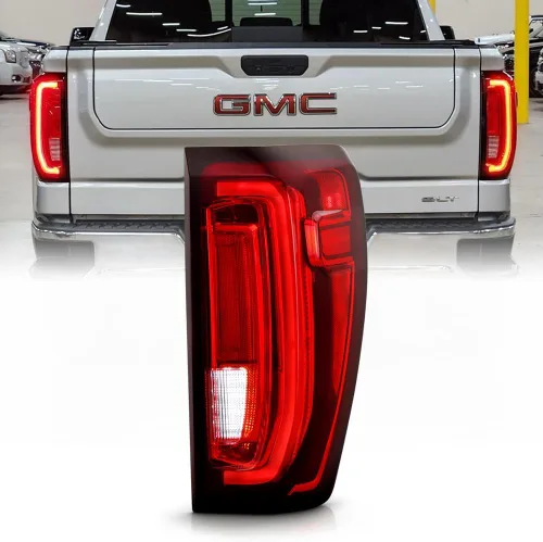 Vista 8 de KEEKPO - Para [tipo LED de fábrica] 2019-2023 GMC Sierra 1500 Luces traseras LED completas de repuesto para luces traseras izquierda+derecha