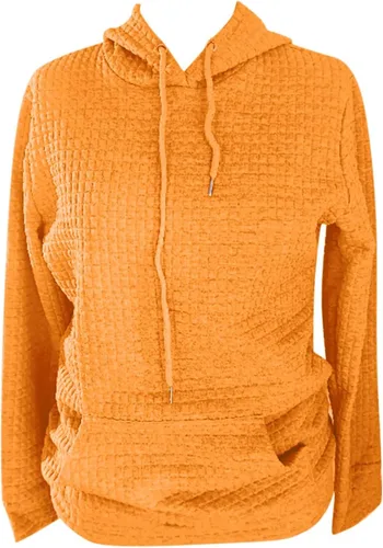 Vista 29 de SHAOBGE Sudaderas con capucha de gran tamaño para mujer, sudaderas con capucha para entrenamiento, suéteres casuales y cómodos trajes de moda