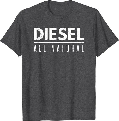 Vista 3 de Diesel All Natural Diesels Trucks Roll Carbón Power 4X4 T-Shirt Negro