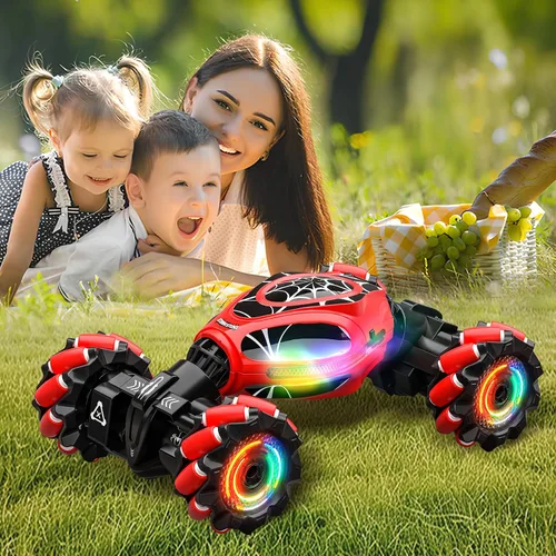 Vista 9 de Coche de Control Remoto de Araña con Sensor de Gestos, Controlado a Mano, Auto de Acrobacias, 4WD, Vehículo Todo Terreno con Derrape, Giro