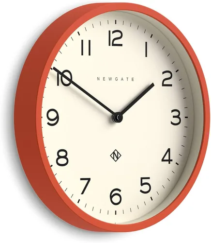 Vista 7 de NEWGATE® - Reloj de pared con número cuatro ecos, reloj redondo moderno, 12 pulgadas, negro, números fáciles de leer, ideal para cocina, sala