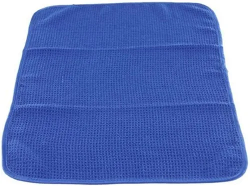 Vista 6 de Chemical Guys, Waffle Weave Glass & Window Microfiber Towel, Red, 24 x 16 Rojo