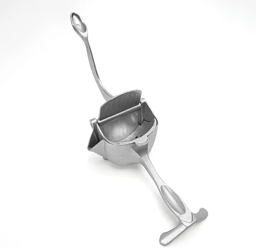 Vista 7 de Exprimidor de jugo manual, exprimidor de frutas manual con filtro de semillas, extractor manual de mano de aleación de aluminio resistente