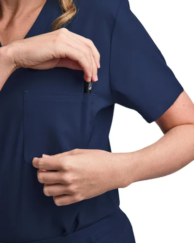 Vista 3 de Green Town Conjunto de uniforme médico para mujer
