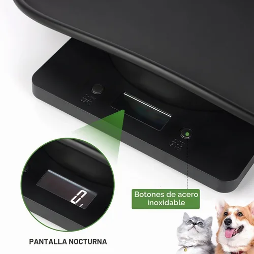 Vista 3 de Báscula digital para mascotas,Básculas de cachorros para pesaje,Básculas de bebé solo para mascotas nuevas
