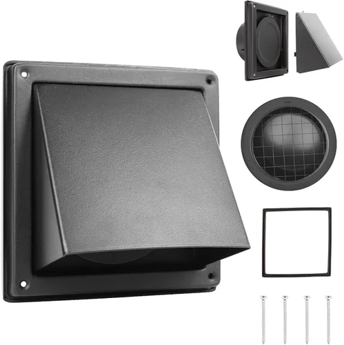 Vista 11 de FRESH SPEED - Salida de ventilación de pared externa de 4 pulgadas con solapa acolchada antirretorno