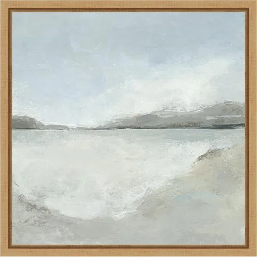 Vista 9 de Amanti Art Lienzo enmarcado para pared, 16 x 16 pulgadas, sutil costero por Hannah Dawson, lienzo enmarcado para pared, obras de arte abstractas