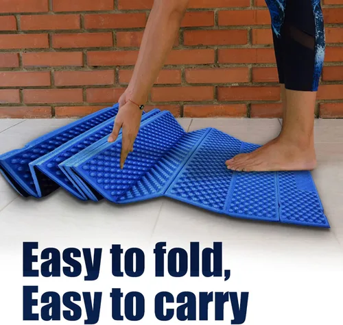 Vista 5 de Almohadillas de espuma para dormir, colchón plegable de espuma de célula cerrada, impermeable para dormir al aire libre para mochileros y senderismo