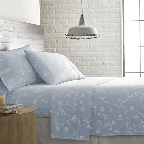 Vista 23 de Southshore Fine Living, Inc., Sábanas de Algodón 100% con Bolsillo Profundo, Sábanas de Algodón Satén de 300 Hilos Juego de Cama Tamaño Full, Sábana
