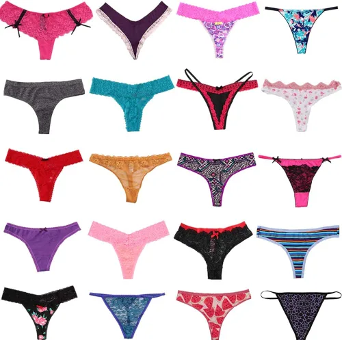 Vista 2 de WDX - Tanga para mujer, paquete de 20 G