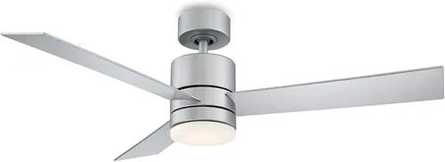 Vista 14 de Modern Forms Axis - Ventilador de techo inteligente de 3 aspas para interior y exterior, 44 pulgadas, titanio con kit de luz LED de 3000K y control
