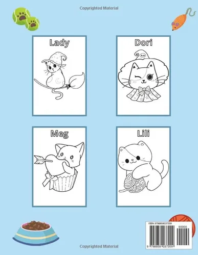 Vista 2 de Os Gatos Livro de colorir (Portuguese Edition)