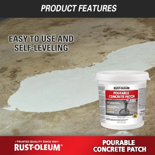 Vista 3 de Rust-Oleum 369667 Masilla de hormigón para verter, balde de 5 lb