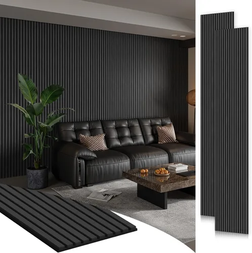 Vista 21 de Smartstandard Panel de Pared de Listones de Madera de Muestra, Paneles de Pared de Madera Insonorizados, Paneles de Madera Acústicos para Pared