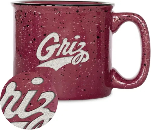 Vista 102 de Rico Industries NCAA Speckle 12oz Laser Engraved Campfire Mug