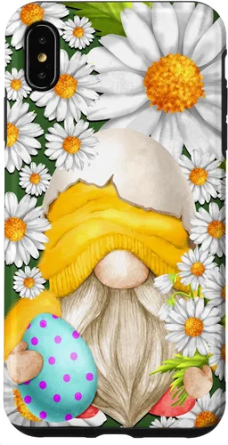Vista 11 de iPhone 16 Easter Chick Gnome Graphic For Women Floral Daisy Flower Case