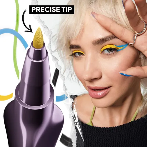 Vista 9 de Urban Decay 24/7 Inks Easy Ergonomic Liquid Eyeliner Pen - Vibrant Liners Fine Tip Graphic Eye Liner - Water-resistant, Smudge-resistant, Matte &