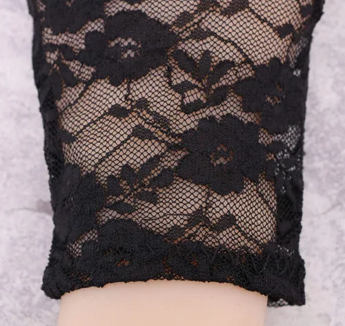 Vista 6 de Simplicity Guantes de encaje floral vintage para mujer