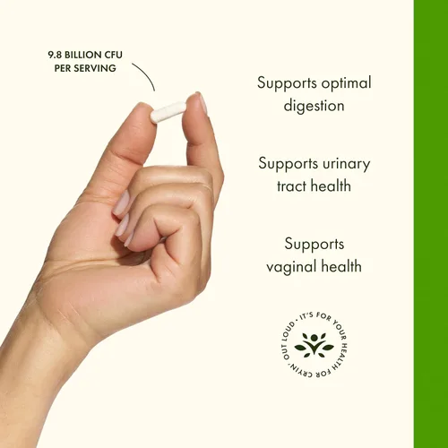 Vista 4 de Swanson FemFlora - Probiótico para mujer para apoyo a la salud digestiva, urinaria y vaginal femenina, con 9 mil millones de UFC por cápsula