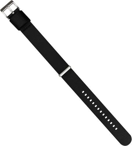 Vista 5 de BARTON Elite NATO® Style Correa de reloj - 18mm, 20mm, 22mm o 24mm - Correas de reloj de nailon de cinturón de seguridad Negro