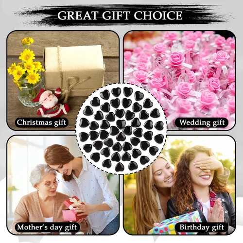 Vista 6 de Gerrii 50 piedras curativas de corazón a granel, piedras inspiradoras de corazón de cuarzo, regalo para mujeres, bolsillo de amor, pulido natural