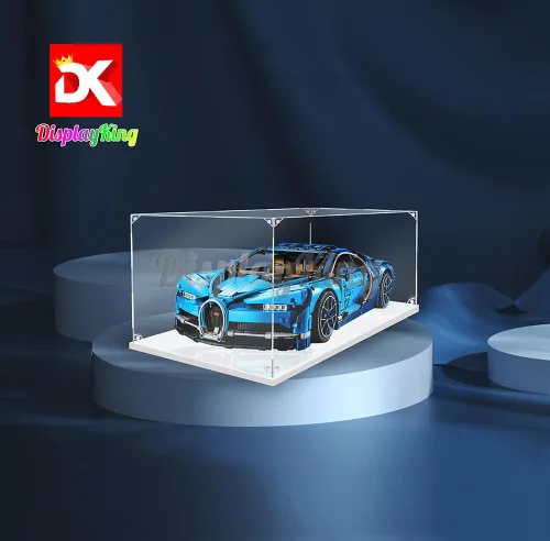 Vista 3 de Vitrina acrílica para Lego Bugatti Chiron 42083 (Lego Set no incluido) (sin fondo)