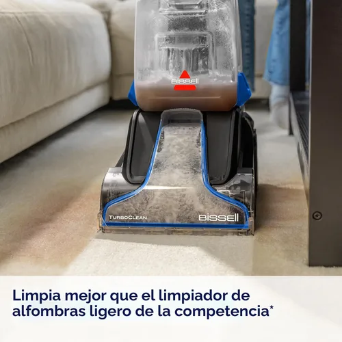 Vista 2 de Bissell TurboClean, Aspiradora Vertical de Alfombras, Pro Max Limpieza y Protección + Fórmula Oxy Eliminadora de Orina Incluida, 3952