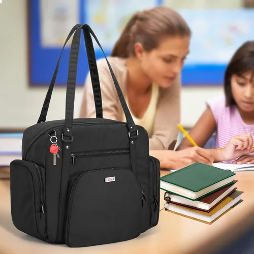 Vista 7 de LoDrid Bolsa de utilidad para profesores para trabajo escolar
