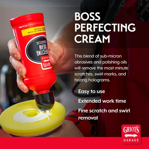 Vista 2 de Griot's Garage BOSS Crema perfeccionadora para pulir y detallar automóviles, pulido ligero, arañazos finos, removedor de remolinos para vehículos