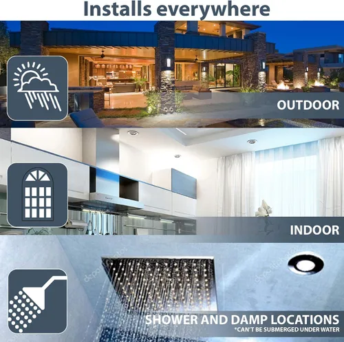 Vista 3 de Nadair SL6-1125-24WH3KBN Paquete de 24 cajas de conexiones ultra empotrables regulables de 6 pulgadas, 12 W, 1000 lúmenes, 3000 K cálidas, blancas