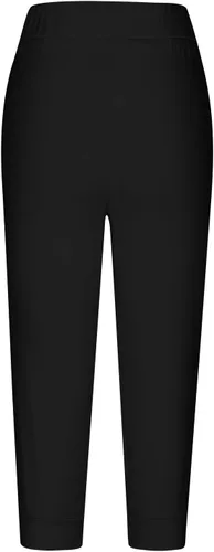 Vista 22 de Pantalones capri para mujer, estampado de diente de león, pantalones capri con cordón de cintura alta, elásticos, pantalones cortos de verano