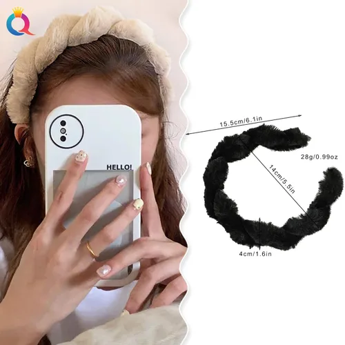 Vista 2 de Diadema para lavar la cara, diademas faciales de spa, suave y bonita banda para el cabello para el cuidado de la piel, maquillaje, para mujeres